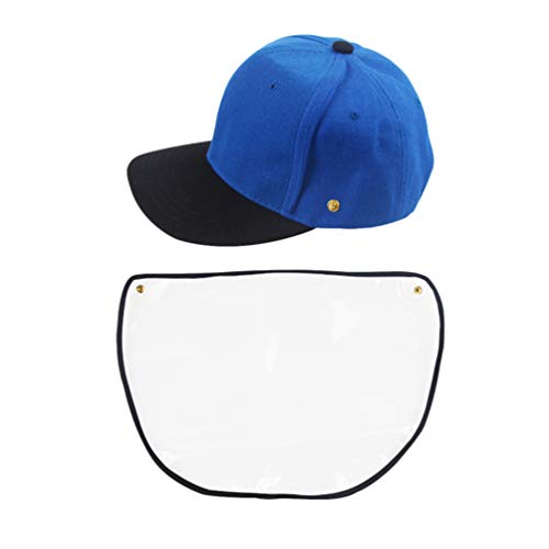 PRETYZOOM Gorra Protectora Careta de Seguridad Visera Completa Visera Protectora Protección de Cara Y Ojos con Películas Transparentes para Médicos Trabajos Médicos Hospitalarios Al Aire Libre