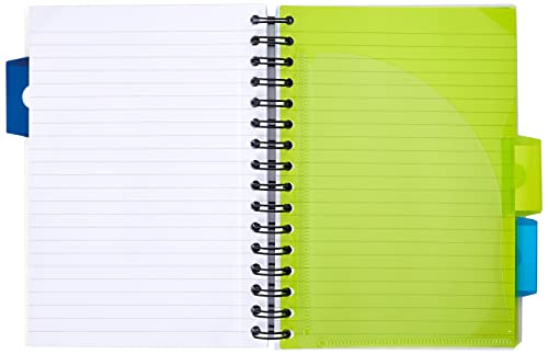 Pukka Pad Ref PROBA5 - Cuaderno de espiral doble de tapa dura (3 unidades, A5, 250 hojas microperforadas, 80 g/m², raya de 8 mm, incluye 3 separadores), diseño de rayas, multicolor