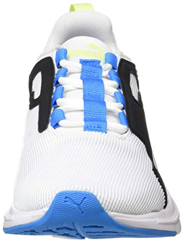 PUMA Disperse XT Men's, Zapatillas de Gimnasio Hombre, Blanco White/Nrgy Blue/Fizzy Yellow, 44 EU