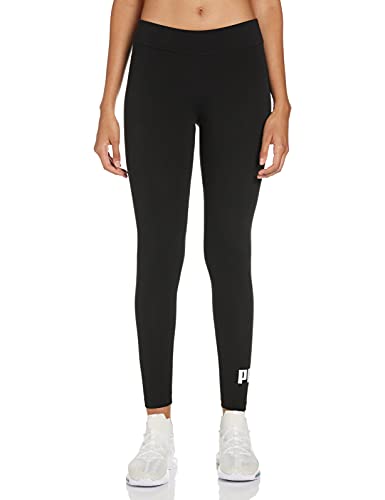 PUMA ESS Logo Leggings Mallas Deporte, Mujer, Puma Black, XS