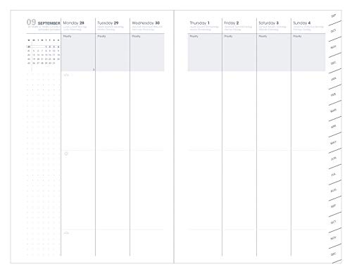 Quo Vadis PLAN WEEK ML Agenda 16 meses, Sep. 2021 hasta Dic. 2022, Semana a la vista vertical A5+ (16x24cm) BILLY Lavanda: Die Terminkalender : Schreibtischformate