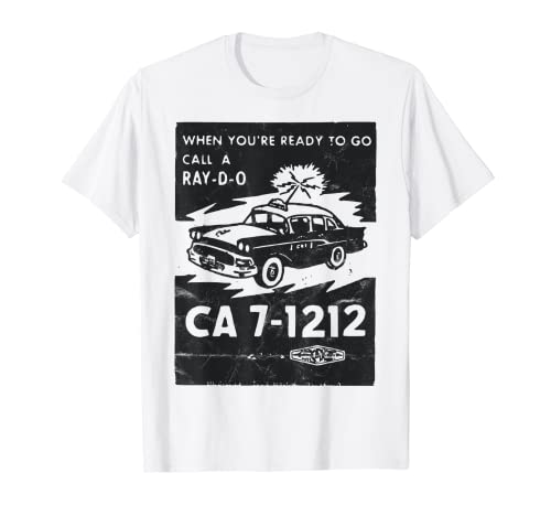 Radio Car / Vintage Taxi / Film Noir Style / Old Hollywood Camiseta