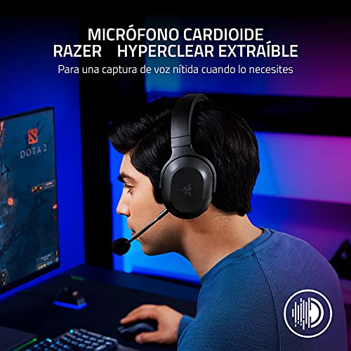 Razer Barracuda X: Auriculares inalámbricos para Juegos y móviles multiplataforma (PC, Playstation, Nintendo Switch y Android), Negro