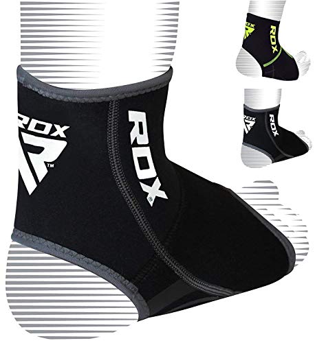 RDX Tobillera Esguince Soporte, Neopreno Compresión Protección, Tobillo Deportivas Estabilizadoras, Muay Thai Fitness Baloncesto Tobillos Brace Guardia, Hombres Mujeres, Se Vende como Single Articulo