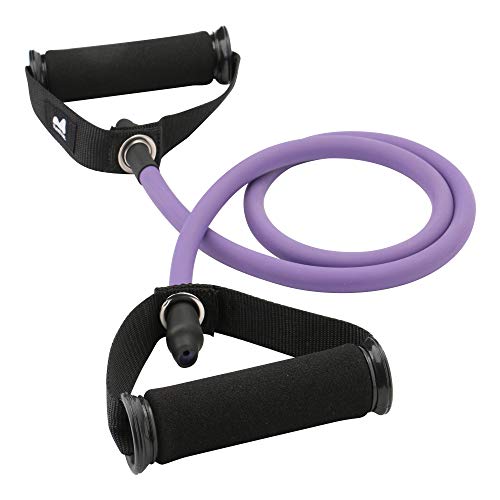 REEHUT Bandas Elásticas de Entrenamiento, Bandas de Resistencia para Fitness Cable de Ejercicio de Entrenamiento para Tonificación Muscular, Equipo de Ejercicio de Estiramientos para Yoga, Morado