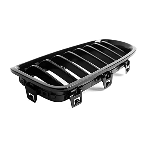 Rejilla de Parachoques For BM-W 3 Serie F30 F31 F35 2012-2018 (Solter Slat Gloss Black Grill, Conjunto de 2 pc) Rejilla del riñón Delantero