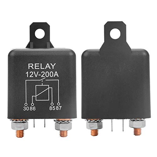 Relé de arranque, WM686 12V 4-Pin 200A Relé de arranque para trabajo pesado Interruptor de encendido/apagado RL / 180 200A Normalmente abierto para grúas pequeñas, cosechadoras de trigo