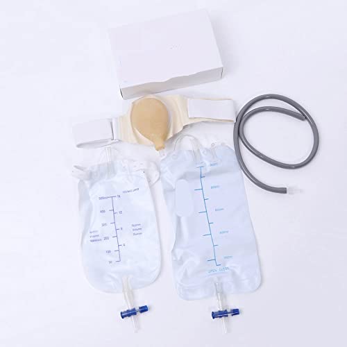 RTYG Cómodas bolsas de ostomía con cinturón de vejiga bolsas urinarias dispositivos de incontinencia después de la cirugía de vejiga primeros auxilios ostomía hernia ropa 1104