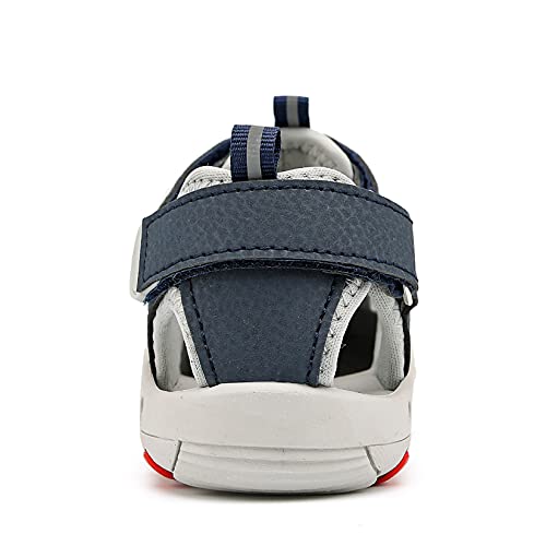 Sandalias para niño Sandalias Deportivas Zapatillas de Trekking Sandalias de Senderismo Niña Sandalias de Vestir(J Dark Azul,26 EU)