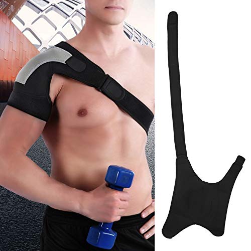 SANON Hombrera Ajustable Vendaje Deportivo Transpirable Ligero para Lesiones de Hombro Tendinitis Adulto Unisex