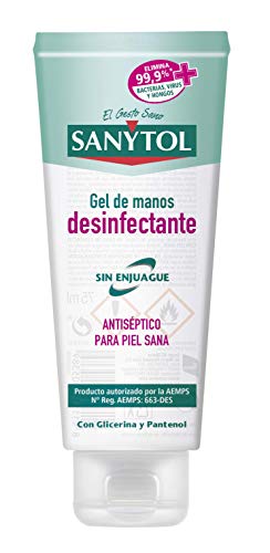 Sanytol - Gel de Manos Desinfectante Hidroalcohólico, Sin Enjuague, Hipoalergénico - Tubo de 75 ml