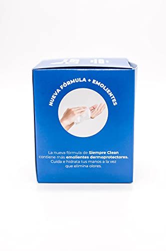 SiempreClean Toallitas Monodosis de Adultos Hidroalcohólicas | Toallitas Desinfectantes para Manos y Superficies | 30 Unidades