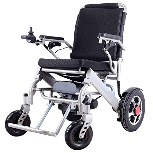 Silla de ruedas eléctrica N / A ligera con respaldo reclinable y motor dual potente portátil de transporte para personas con movilidad de personas mayores y discapacitadas