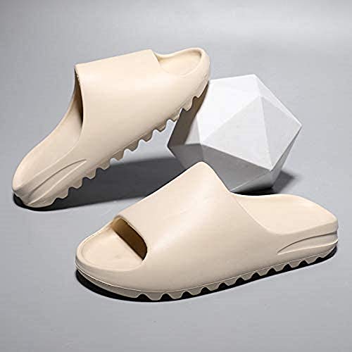 SITAILI Almohada Diapositivas Zapatillas Sandalias Super Suaves De Secado Rápido, Hombres Mujeres Zapatos De Casa De Verano para Baño Ducha Interior Al Aire Libre 43 EU Beige