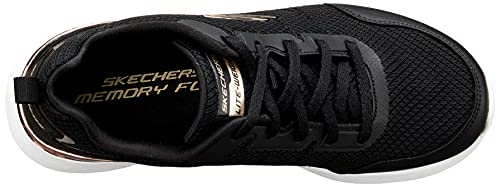 Skechers Skech Air Dynamight The Halcyon, Zapatillas Mujer, Black/Rose Applies, 38 EU