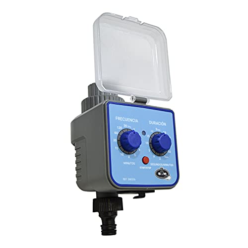 S&M 580536 – Programador de nebulización H-M 3/4" para terrazas, porches-Rebaja hasta 14 °C, Azul