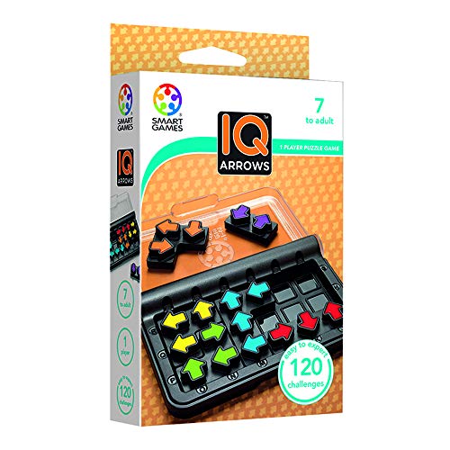 smart games IQ Arrows, Juegos de Memoria para Niños, Rompecabezas, Juguetes Educativos, Puzzle Infantil, Abuela, Productos para Personas Mayores, Regalos Logica 8-99 años, Multicolor (61429972)