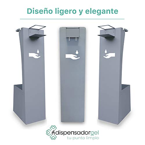 Soporte dispensador de desinfectante manos/dispensador de guantes para todo tipo de botes de gel hidroalcoholico de manos/Soporte higienizante manos y guante desechables (Soporte Dispensador)