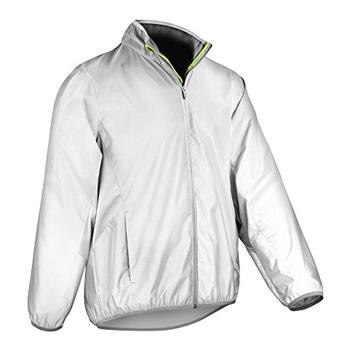 Spiro - Chaqueta Deportiva - Cuello Mao - Opaco - para Mujer Neon White, XXS