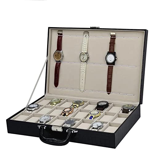 Storage Box Maleta negra Reloj de reloj Mostrar caja de almacenamiento Reloj de almacenamiento Caja de almacenamiento Reloj de reloj Reloj de reloj Reloj Reloj Caja de reloj