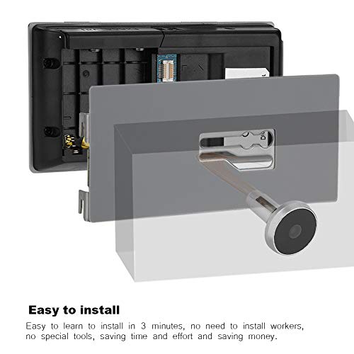 Tangxi Mirilla Digital, Cámara Mirilla,Visor de Mirilla de la Puerta Pantalla LCD 3.5 Pulgadas+ Ángulo de Visión 120°+24 Horas de Seguimiento,Mirilla electrónica Ojo de Gatopara Seguridad de Casa