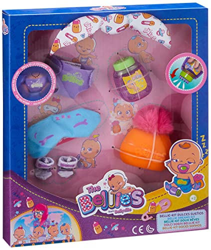 The Bellies - Bellie, Kit Dulces Sueños, Accesorios para Dormir, Recomendado para Niños y Niñas a Partir de 3 Años, Multicolor, (Famosa 700015141)