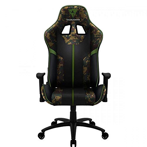 ThunderX3 BC3 CAMO, silla gaming tecnología AIR, transpiración total,2 colores