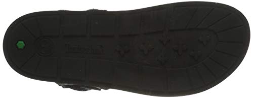 Timberland Amalfi Vibes 2 Band, Sandalias Hombre, Negro Black Leather, 44 EU