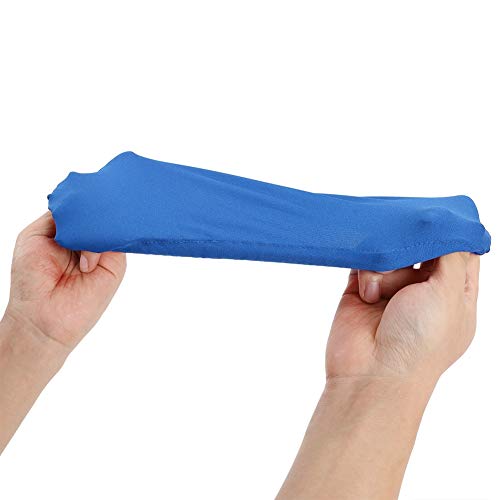 Un par de fundas para reposabrazos para sillas de oficina, cómodas con buena elasticidad, fundas para reposabrazos para sillas(blue)