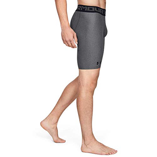 Under Armour Heatgear 2.0 Long Shorts Pantalón De Compresión, Hombre, (Carbon Heather/Black (090), L