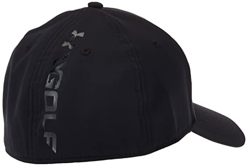 Under Armour Men's Golf Headline Cap 3.0, gorra con visera clásica, gorra para hombre hombre, Negro (Black/White (001)), M/L