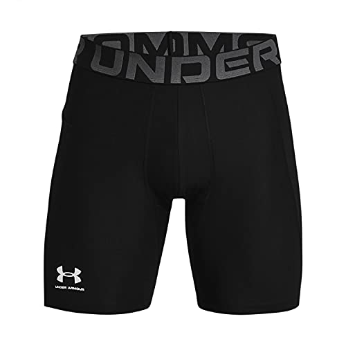 Under Armour UA HG Armour Shorts Short de Hombre, Negro (Black/White), M