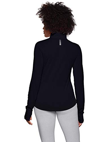 Under Armour UA Streaker 2.0 Half Zip Sudadera, Mujer, (Black/Black/Reflective (001), XL