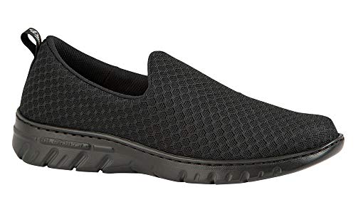 Valencia-Plus Negro Talla 39, Zapatilla de Trabajo para sanidad y hostelería Unisex certificada CE EN ISO 20347 Marca DIAN