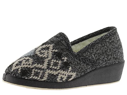 victoria Alpargata WAMBA MORUNA Zapatilla DE CASA Lana MORUNA Lana GRECA 200137-WOMEN para Mujer Gris 38