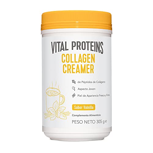 Vital Proteins Crema para Café con Colágeno, Suplemento en Polvo sin Lácteos y con Péptidos de Colágeno, Vainilla, 305g