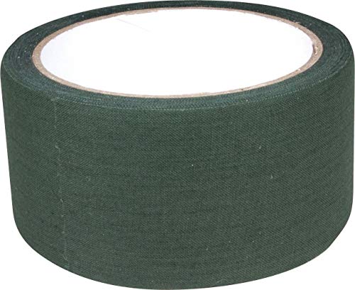 Web-tex - Cinta Adhesiva de Tela Muy Resistente - Ideal para Conseguir un Efecto Camuflaje - 10 Metros - Verde Oliva