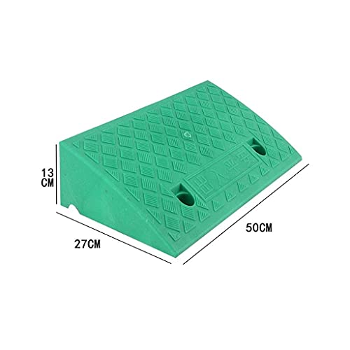 WEDF Rampas, plástico, portátil, Triangular, Taxi, Motocicleta, acera, rampas, Antideslizante, multifunción, rampas para sillas de Ruedas (tamaño: 50 27 13 cm)