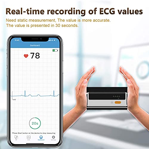 Wellue Armfit Plus Tensiómetro de Brazo Digital con Función de ECG, Monitor para la Presión Arterial, APP de Conexión Bluetooth para iOS y Android