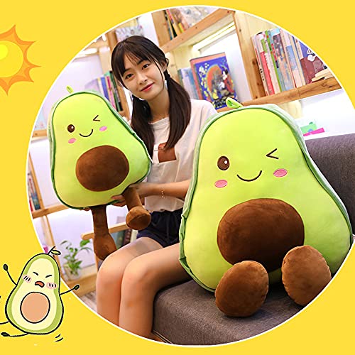 XIUBU Lindo Juguete de Peluche Relleno de Aguacate Relleno muñeca Forma de Fruta cojín Almohada(30cm)