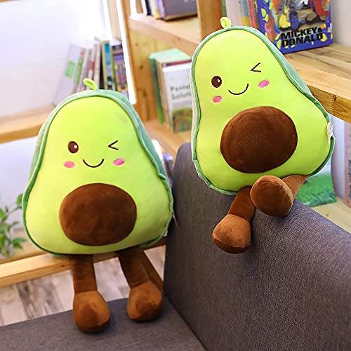 XIUBU Lindo Juguete de Peluche Relleno de Aguacate Relleno muñeca Forma de Fruta cojín Almohada(30cm)