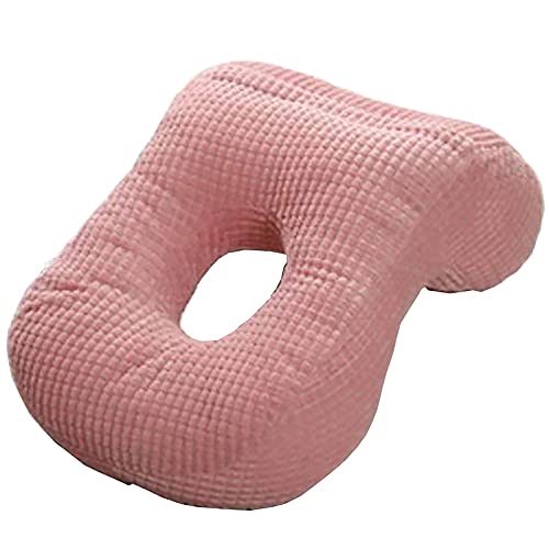 XMSIA Almohada de Viaje Almohada Mentira Almohada niños Almuerzo Rotura Almohada Oficina Mentira Dormir Almohada Accesorios de Viaje (Color : Pink, Tamaño : One-Size)