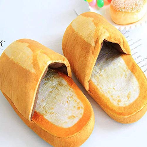 Zapatillas De Algodón - Amantes Del Pan 3D Zapatillas Para Adultos Piso Interior Zapatos Para El Hogar Dormitorio Zapatillas Suaves Y Cálidas Hombres Mujeres Zapatillas Divertidas, Baguette, M P