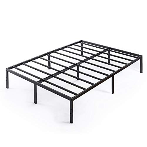 Zinus Bastidor clásico para cama de plataforma de metal con soporte de listones de acero Yelena de 35,6 cm, Base para colchón, Sin necesidad de usar un somier, Cama en caja, 135 x 190 cm