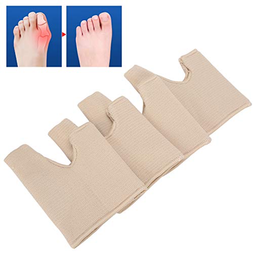 2 pares de corrección de hallux valgus, férula ortopédica para juanetes Corrector de juanete en forma de U Almohadillas ortopédicas para el antepié Alivio del hallux valgus Alineación del dedo(L)