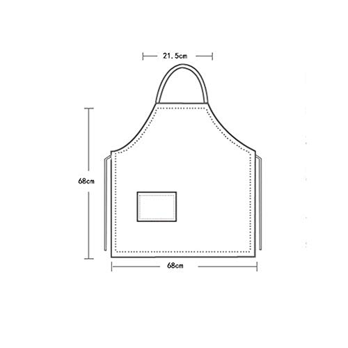 2 Piezas Delantales Impermeables Ajustables del Cocinero, Barbacoa de Delantal Delantales Impermeables, Delantales de Cocina Delantales de Cocinero, para Hogar, Hornear, jardinería, Restaurante