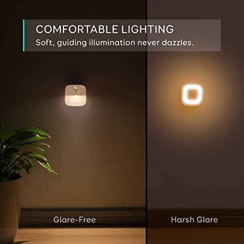 [3 unidades] eufy de Anker, Lumi luz nocturna adhesiva, LED blanco cálido, sensor de movimiento, dormitorio, baño, cocina, pasillo, escaleras, eficiencia energética, compacto