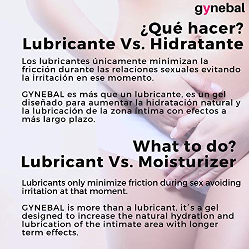 50 ml GYNEBAL Gel Intimo Mujer Hidratante y Lubricante Vulvar Prebiotico - ALIVIO DE LA SEQUEDAD VAGINAL EXTERNA - Hidratacion intensa y frescor inmediato