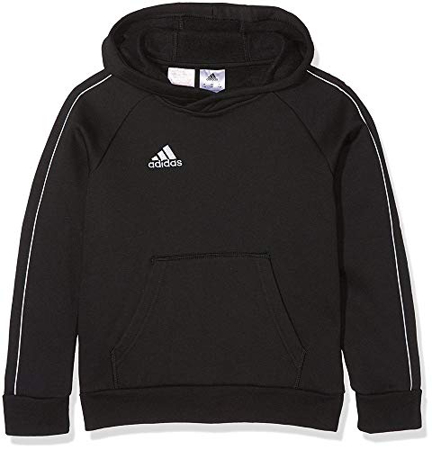 adidas CORE18 Hoody Y Sudadera, Unisex Niños, Negro/Blanco, 164