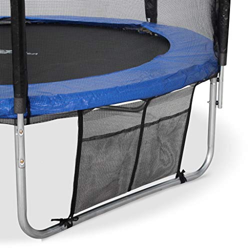 Alice's Garden - Cama elastica, Trampolin de 245 cm (estructura reforzada). Incluye: escalera + funda protectora + bolsilla para zapatos - PLUTON XXL